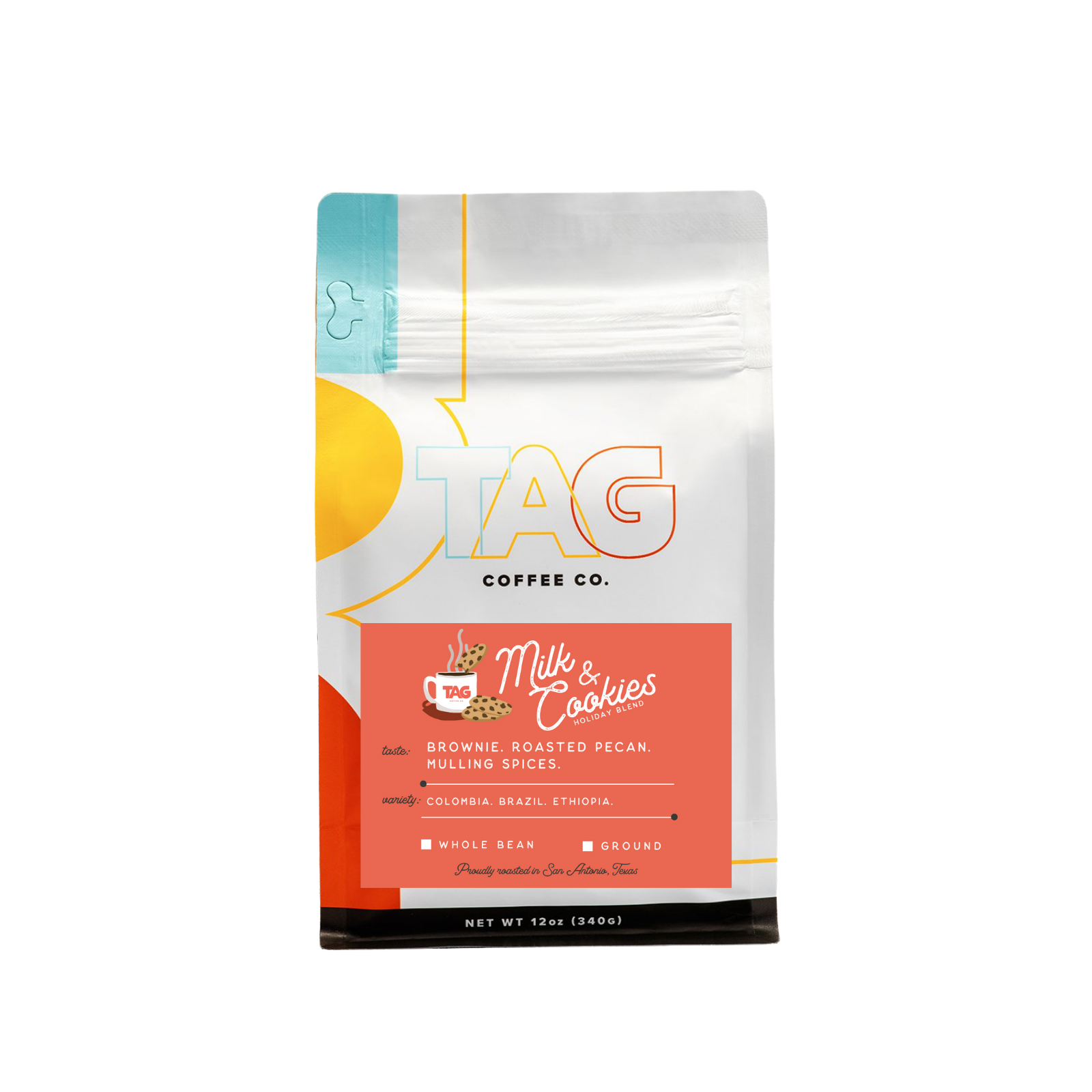 Milk & Cookies Holiday Blend Coffee Bag